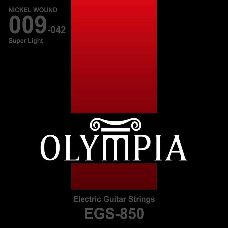 Olympia EGS850 Nickel Wound набор струн для 6-струнной электрогитары, размер 9-42