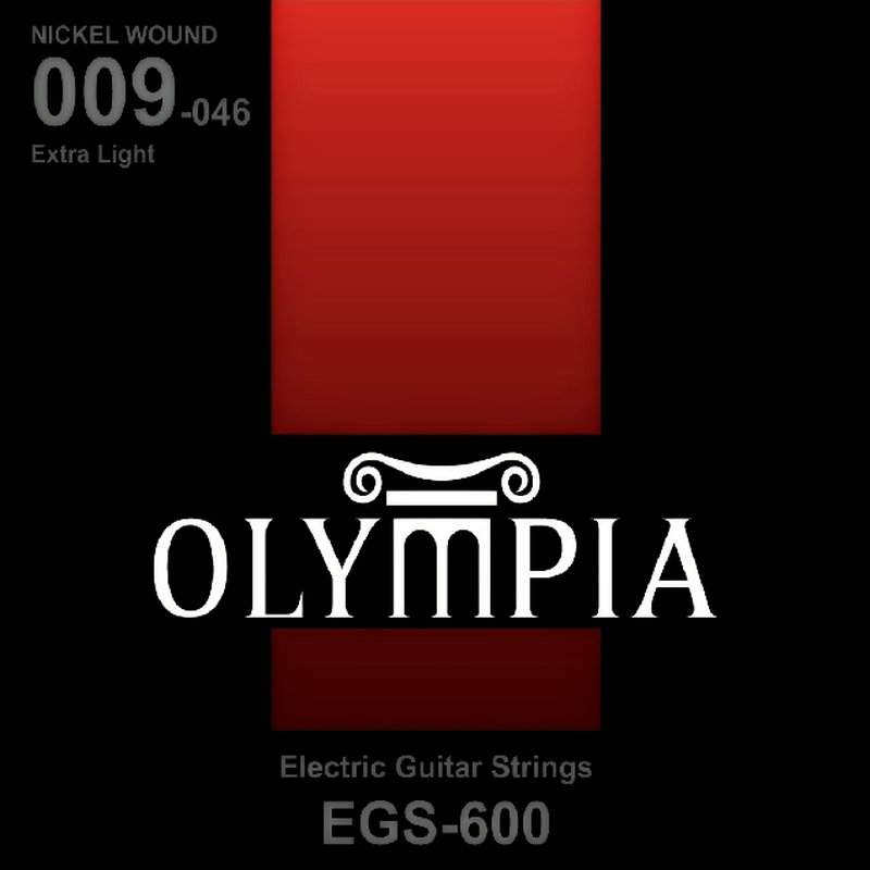 Olympia EGS600 Nickel Wound набор струн для 6-струнной электрогитары, размер 9-46