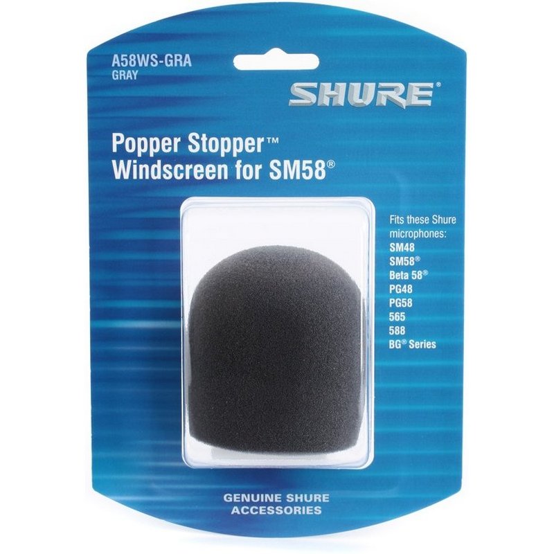 SHURE A58WS-GRA Ветрозащита для микрофона, цвет серый