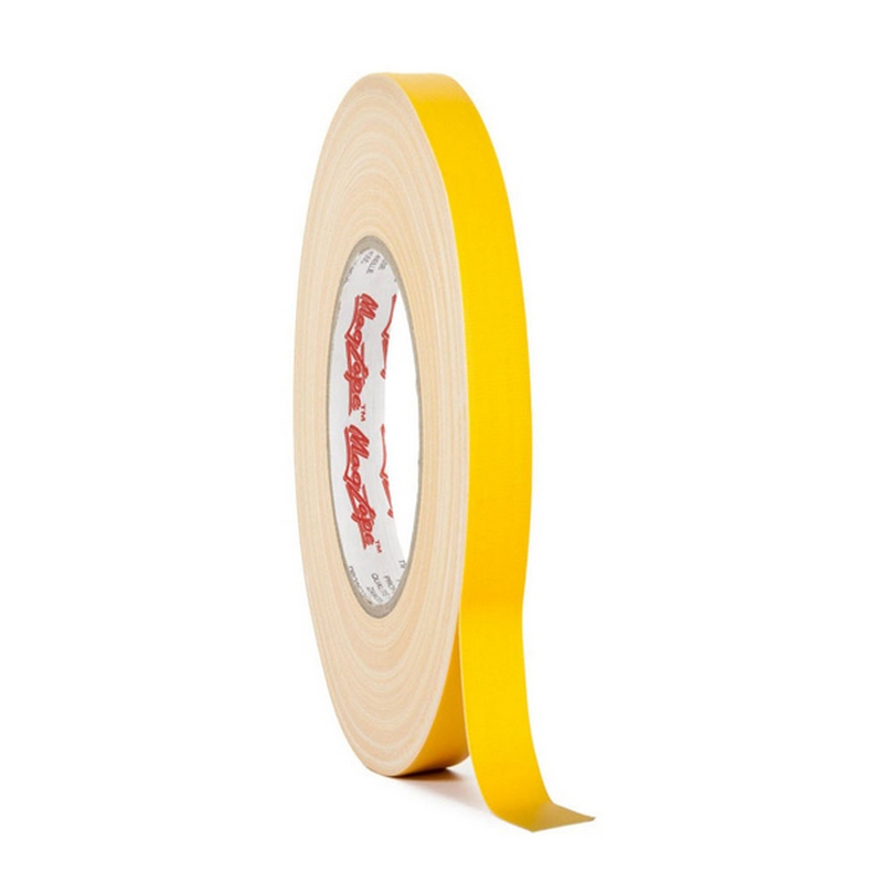Gaffer Tape матовый MagTape® Matt 500 (12мм*50м, жёлтый) лента монтажная