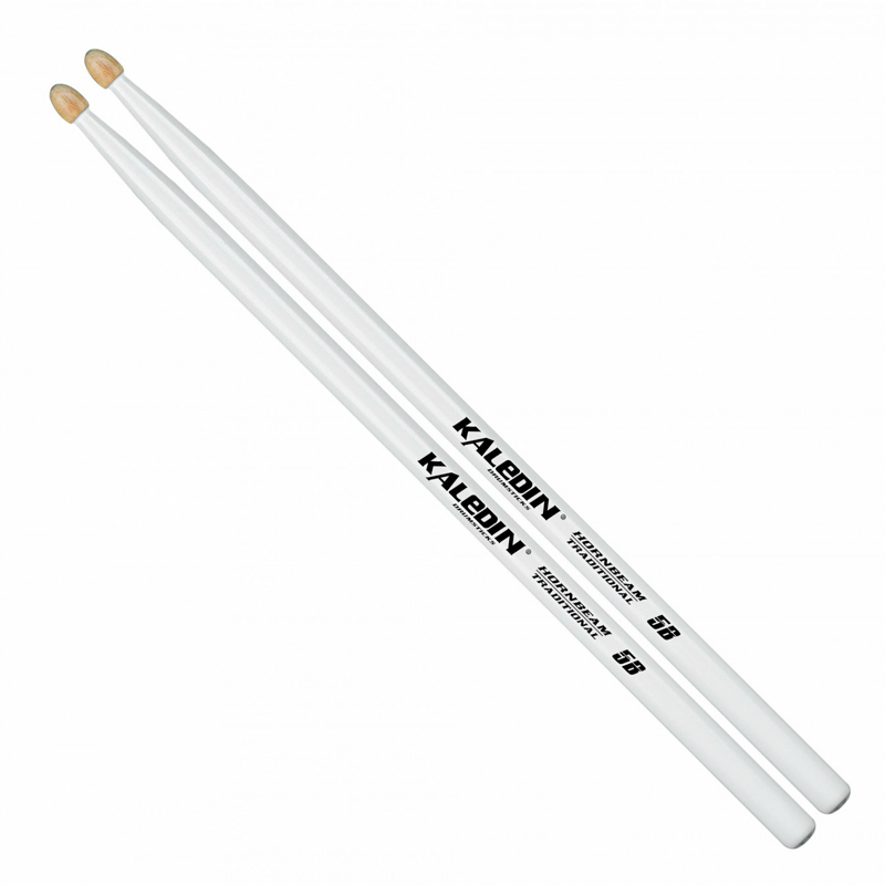 Kaledin Drumsticks 7KLHBW5B Барабанные палочки 5B, граб, белые