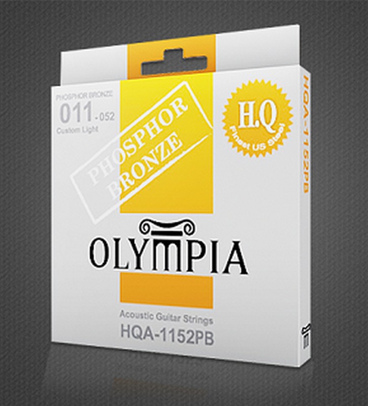 Olympia HQA 1152PB Струны для акустической гитары, Phosphor Bronze, 11-52