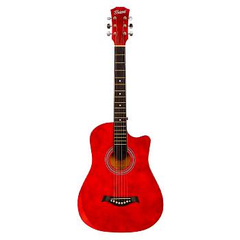 Belucci BC-C38 BRN Гитара акустическая 38", 6-струнная, углеродное волокно, цвет красный